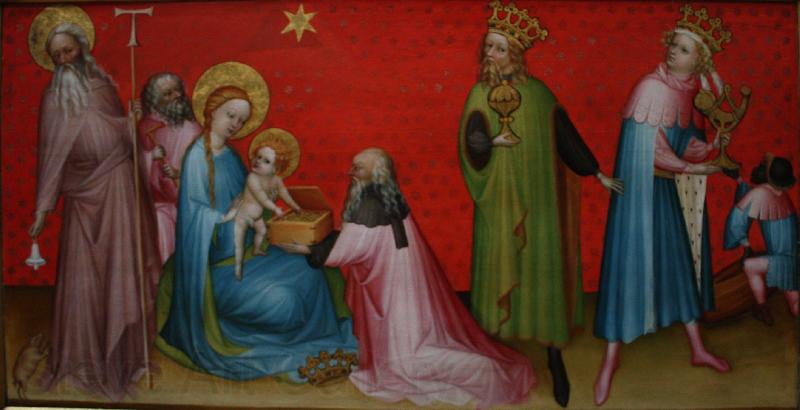 flemish school The Adoration of the Magi with Saint Anthony Abbot France oil painting art